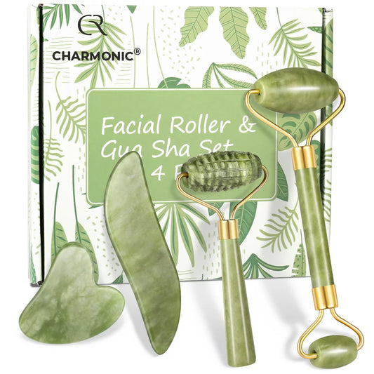 Enhance your skincare routine with Jade Roller and Gua Sha Facial massager